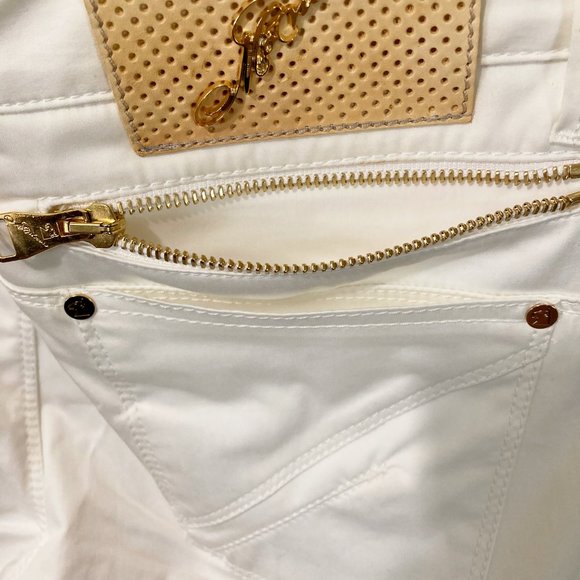 Montecore women's 40 IT double zipper back pocket long fit trouser pants 28x36 - Picture 4 of 8